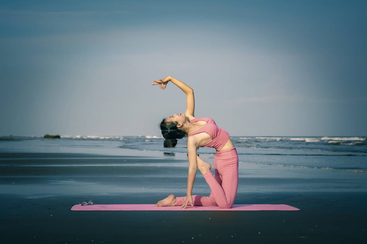 yoga, girl, beautiful